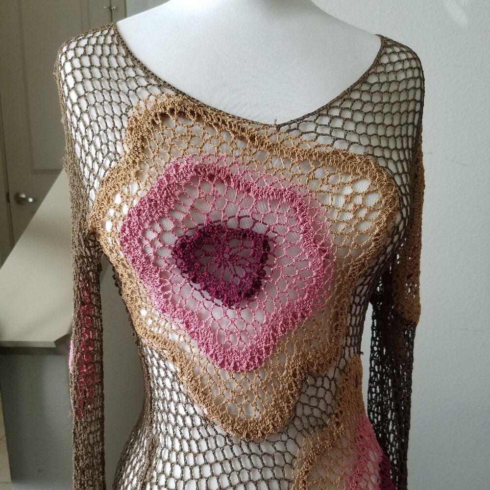 Open weave bobo top sz sm